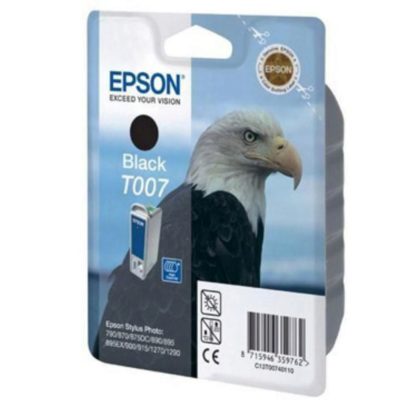 Epson Eagle T007 Ink Cartridge, Black Single Pack, C13T00740110